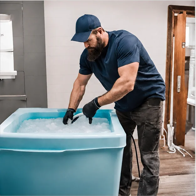 Remote ice bath chiller diagnosis