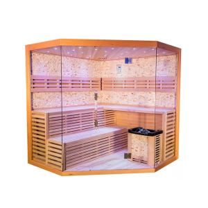 Euphorium Five-Person Corner Traditional Sauna