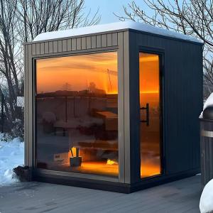 Euphorium Noir Four-Person Outdoor Sauna