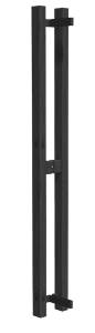 Harvia Glass door vertical handle black