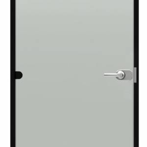 Harvia Black Line 9x21 satin lockable black alu