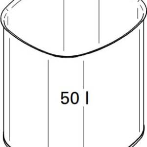 Harvia Container 50 ltr 2010-, Stainless steel
