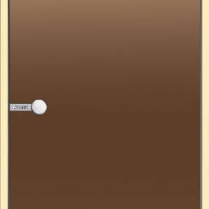 Harvia Glass door  bronze 8x19 aspen frame