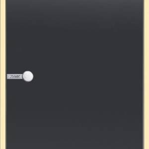 Harvia Glass door gray 7x19 aspen frame