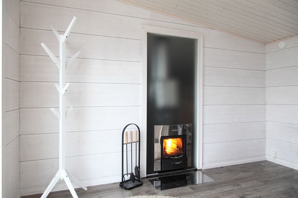 Harvia Glass wall Duo 9x19 white alu. frame