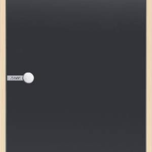 Harvia Glass door gray 7x19 pine frame