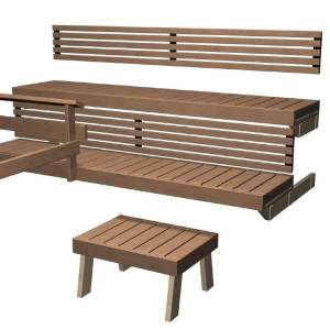 Harvia Bench set Formula 19 heat treated aspen