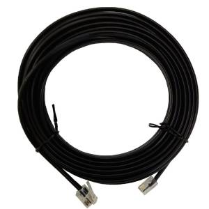 Harvia Data cable RJ10 4P4C 5 m RJ10 black