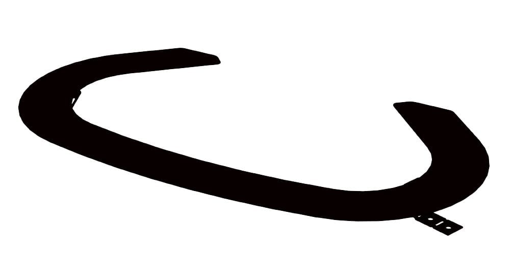 Harvia Delta Embedding flange black