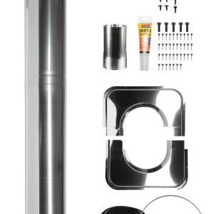 Harvia Steel chimney 1500 Steel (with barrel sauna kit) Steel