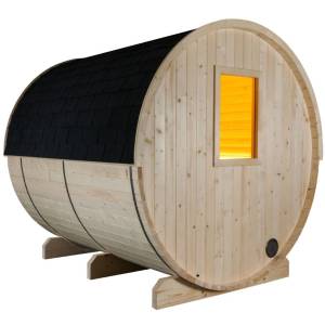 Harvia Kuusi window element half glass for barrel sauna