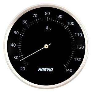 Harvia Thermometer 160 mm black, steel