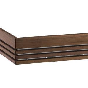 Harvia Qube 9/10 safety railing walnut