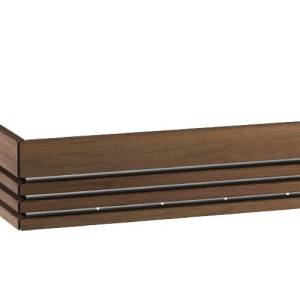 Harvia Qube 12/15 kW safety railing walnut