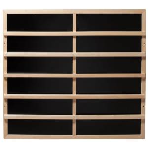 Harvia IR heatingplate incl. wood back rest in light wood