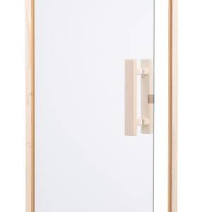 Harvia Sauna door DS40, 3 sides frame (clear glass 8mm TSG, hinges left or right)