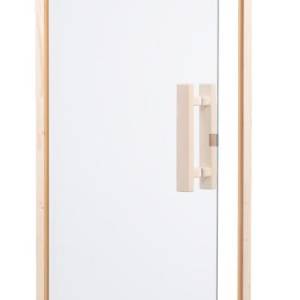 Harvia Sauna door DS80, 3 sides frame (clear glass 8mm TSG, hinges left or right)