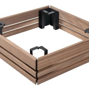 Harvia Virta Combi 11 kW safety railing 3-sided walnut