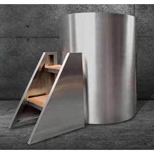 Euphorium Stainless Cylinder Cold Plunge Tub