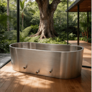 Euphorium Stainless Oval Cold Plunge Tub