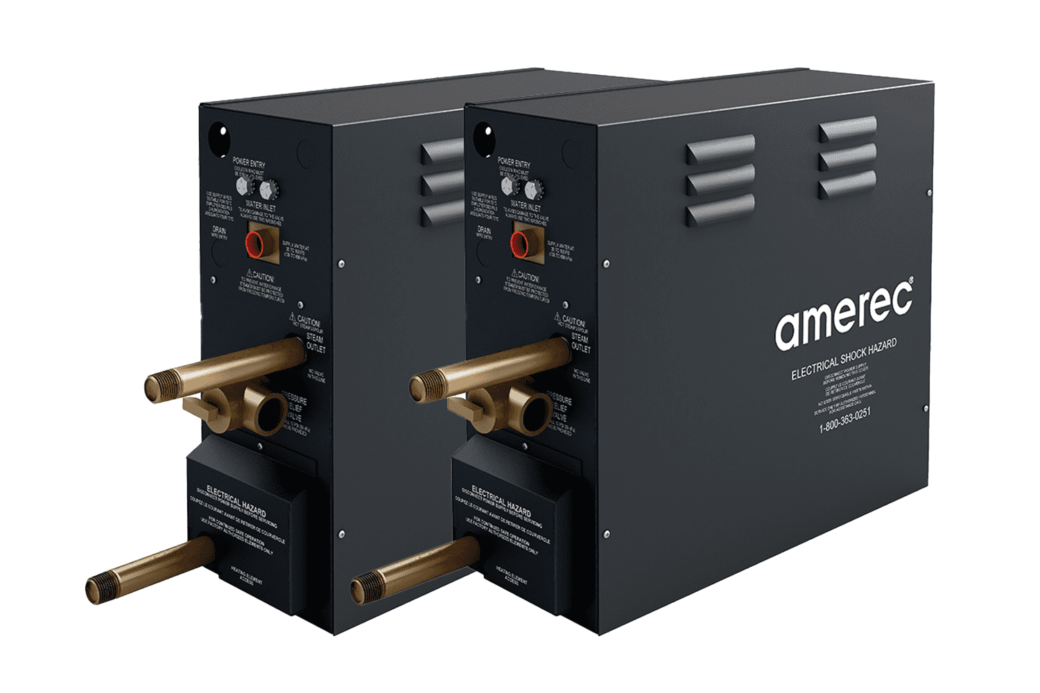 2-generator AK-series illustration. Automatic drain valves shown are optional accessories.
