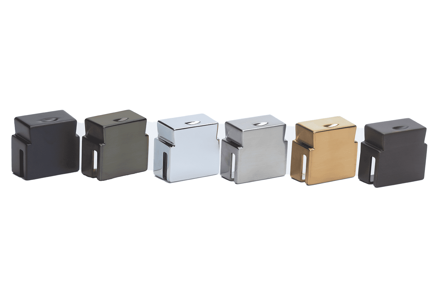 Available ComfortFlo finishes. One selected steam head is supplied.